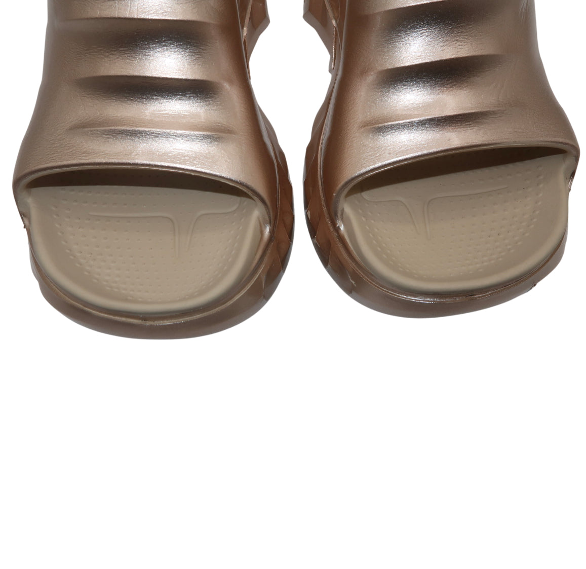 Givenchy Marshmallow Chunky-sole Metallic-Rubber Wedge Mules