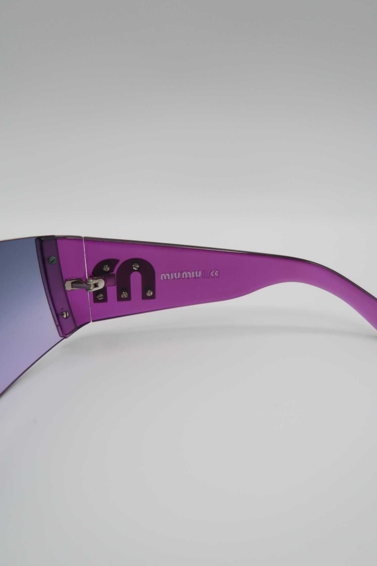 Miu Miu Mask Logo Sunglasses