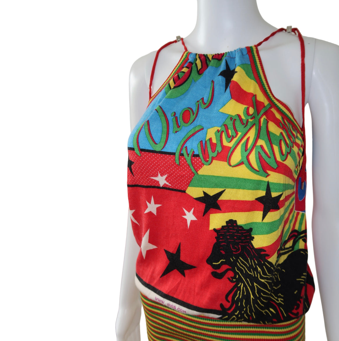 Christian Dior 2004 Rasta Mania Dress