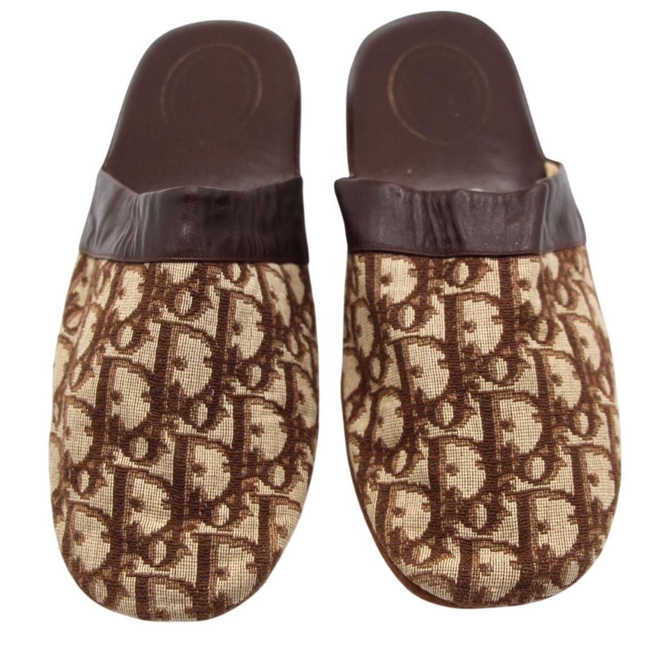 Christian Dior Globe Trotter Slippers