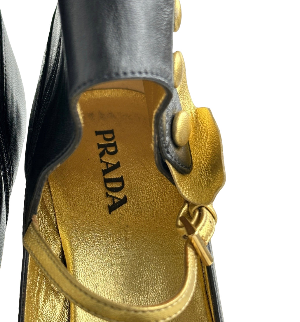 Prada 2008 Mary Jane Boots