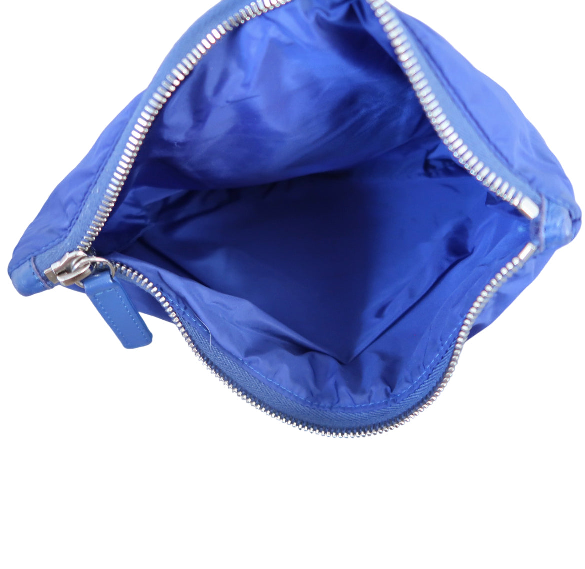 Chanel Cobalt Blue Nylon Jumbo Flap Purse