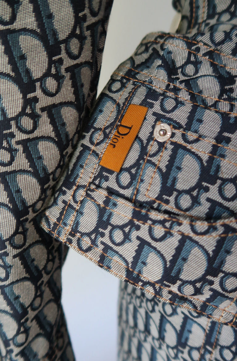 Christian Dior Trotter Monogram Jacket and Skirt Set