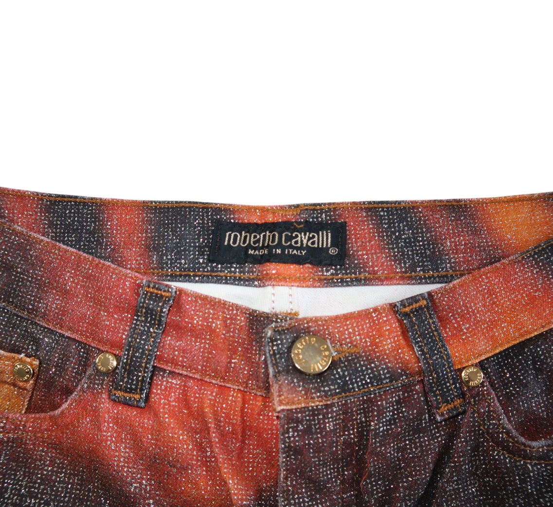 Roberto Cavalli Tiger Print Pants