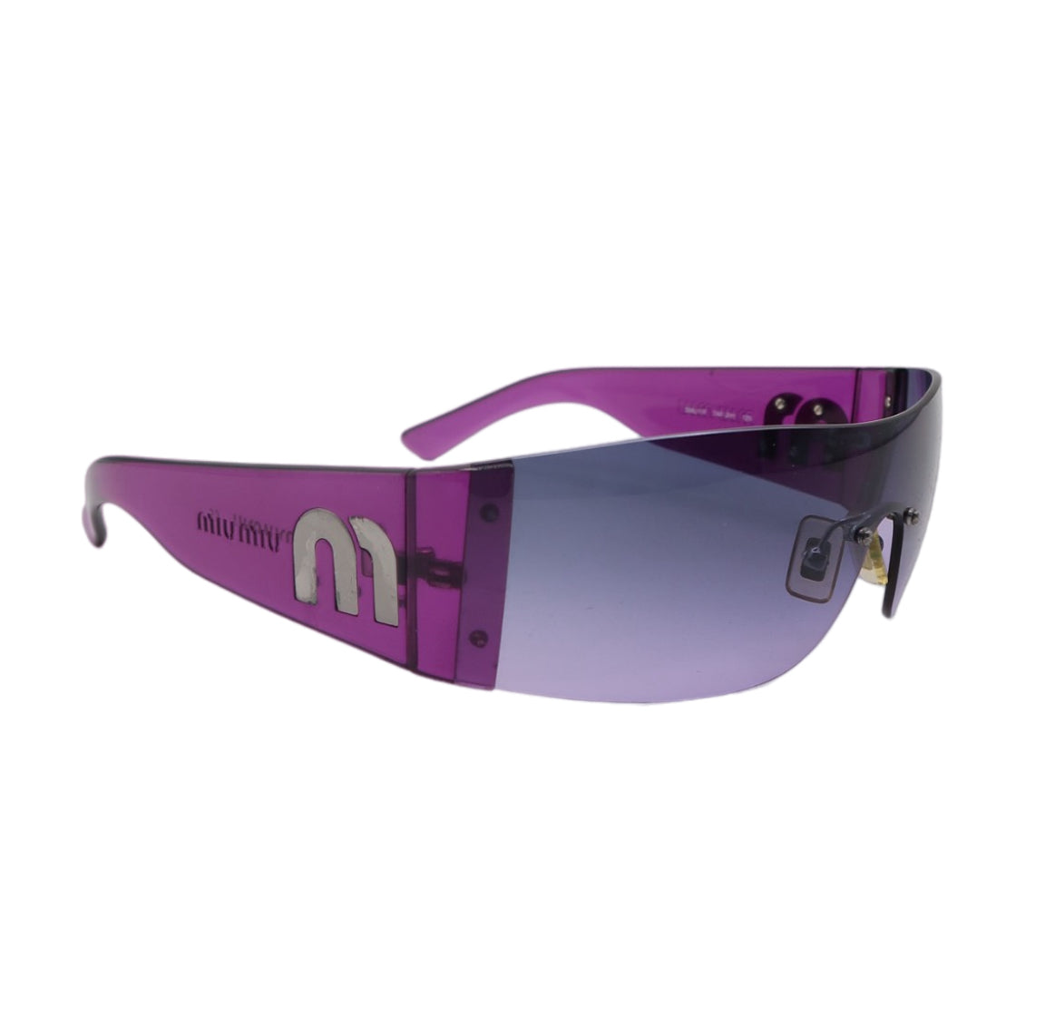 Miu Miu Mask Logo Sunglasses