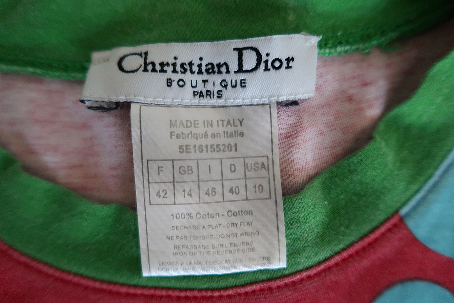 Christian Dior Spring Summer 2005 Graphic T-Shirt