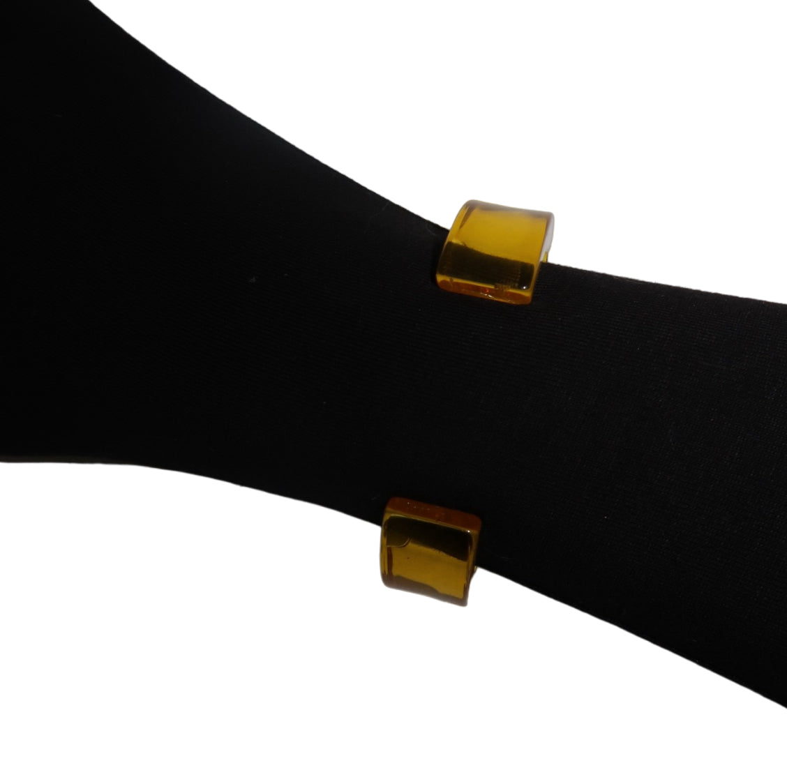 Christian Dior Lucite Yellow and Pink Resin Cuff Bracelet