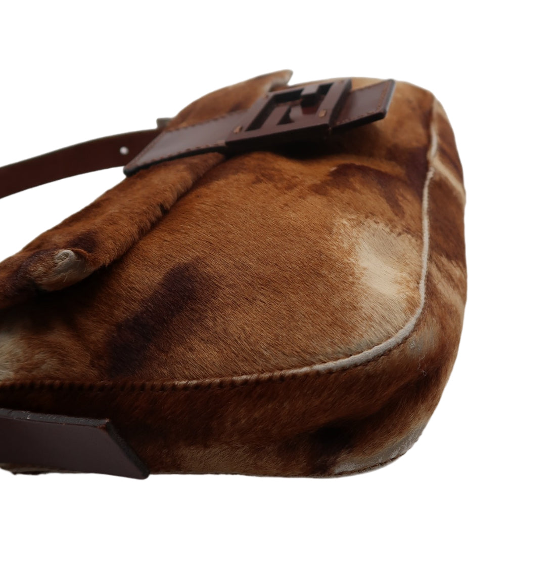 Fendi Calfskin Baguette Shoulder Bag