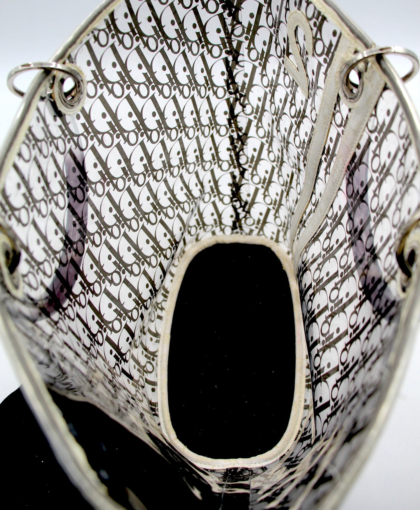 Christian Dior Trotter Clear Canvas Tote Bag