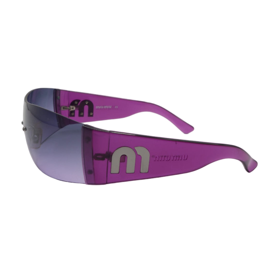 Miu Miu Mask Logo Sunglasses