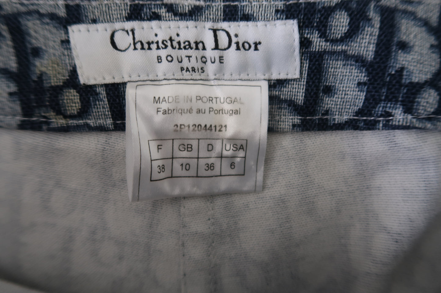 Christian Dior 2001 Navy Diormisso Pants