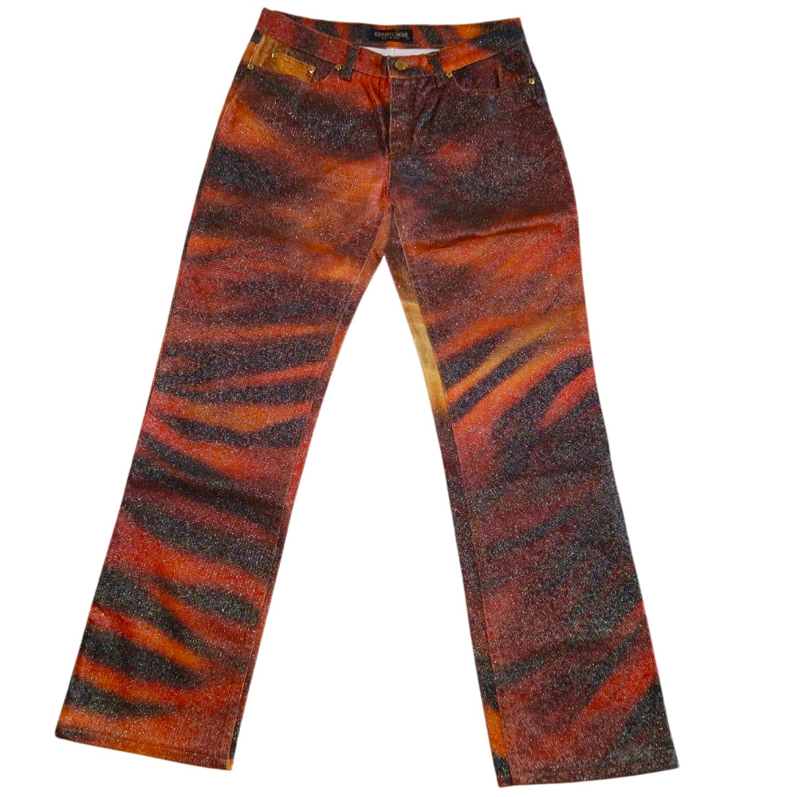 Roberto Cavalli Tiger Print Pants