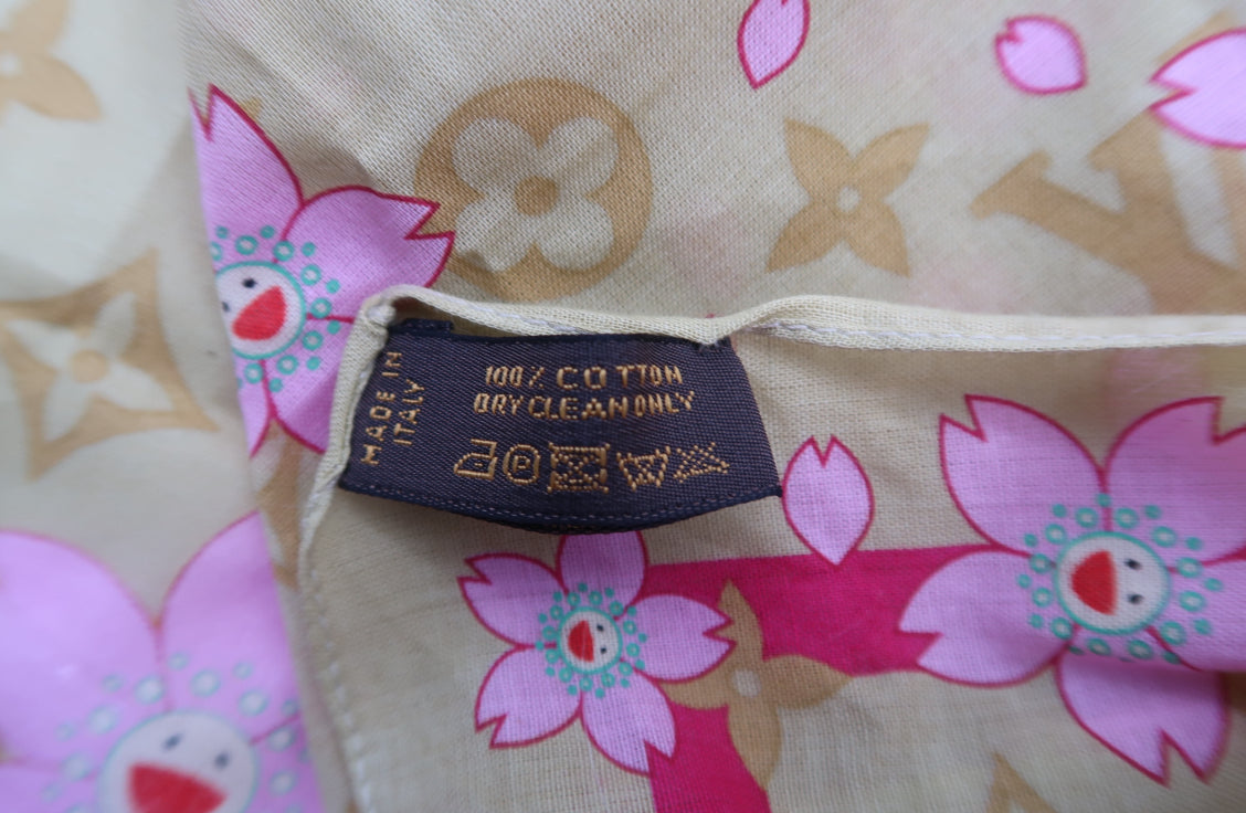 Louis Vuitton Takashi Murakami Cosmic Blossom Scarf
