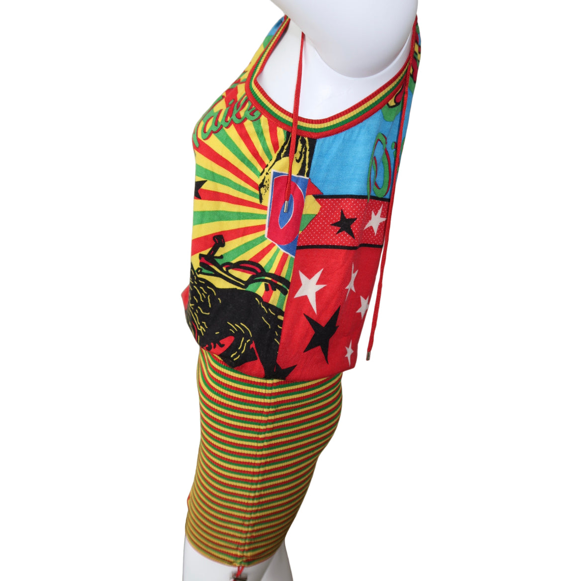 Christian Dior 2004 Rasta Mania Dress
