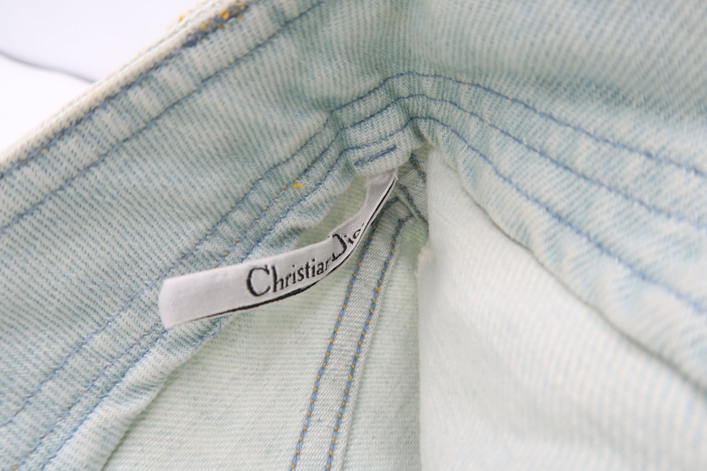 Christian Dior Hardcore Mini Denim Skirt by Galliano