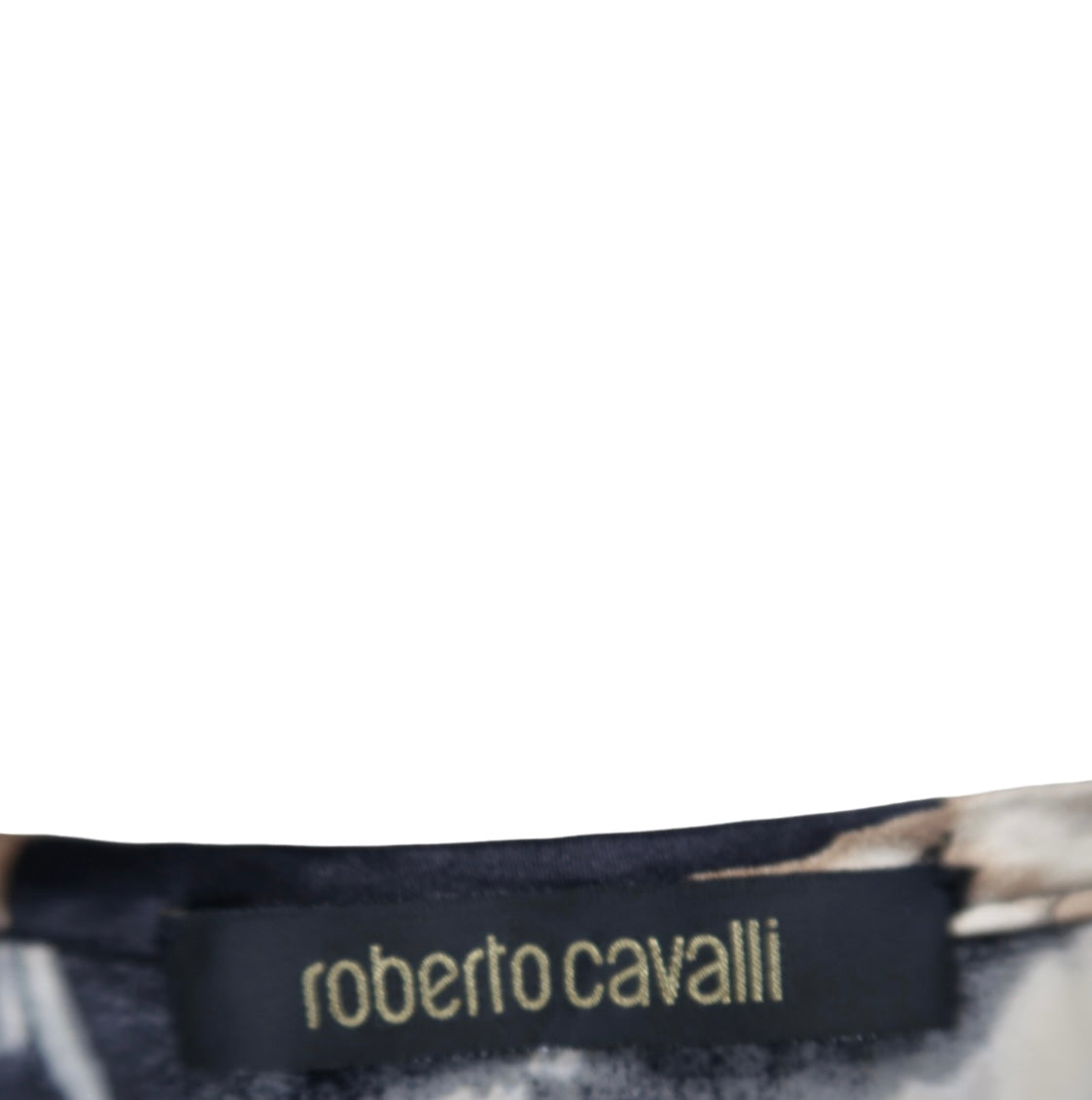 Roberto Cavalli Silk Striped Skirt