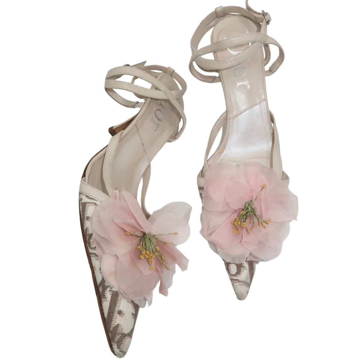 Christian Dior Trotter Flower Mules