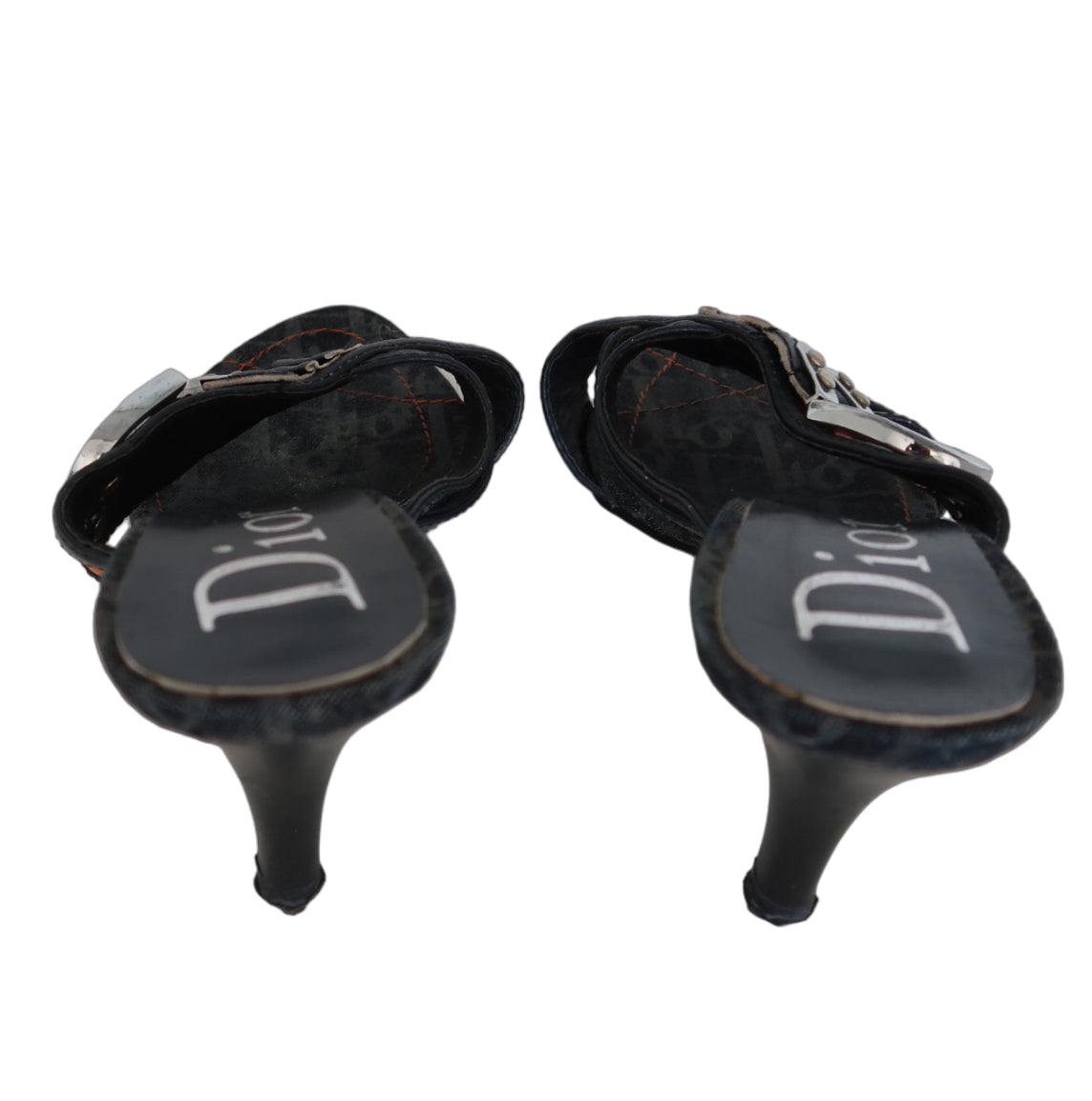 Christian Dior "Remove Before Flight"
Monogram Denim Heels