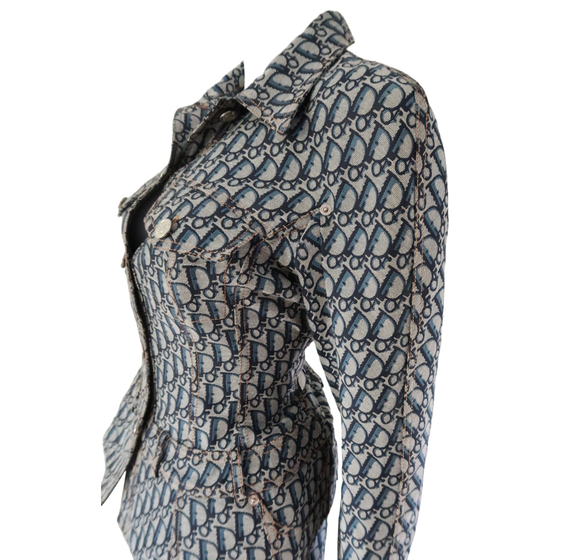 Christian Dior Trotter Monogram Jacket and Skirt Set