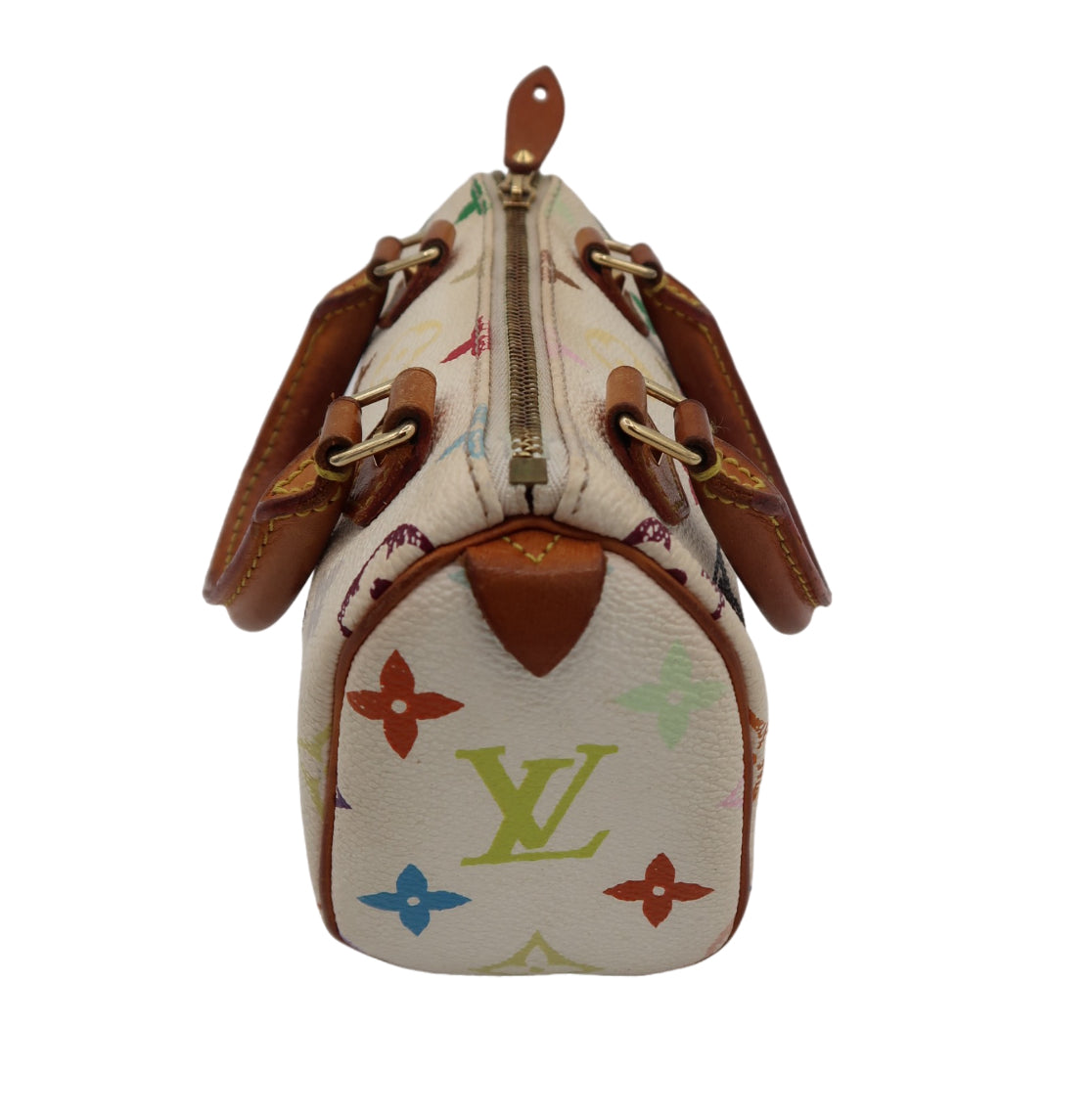 Louis Vuitton White Nano Speedy