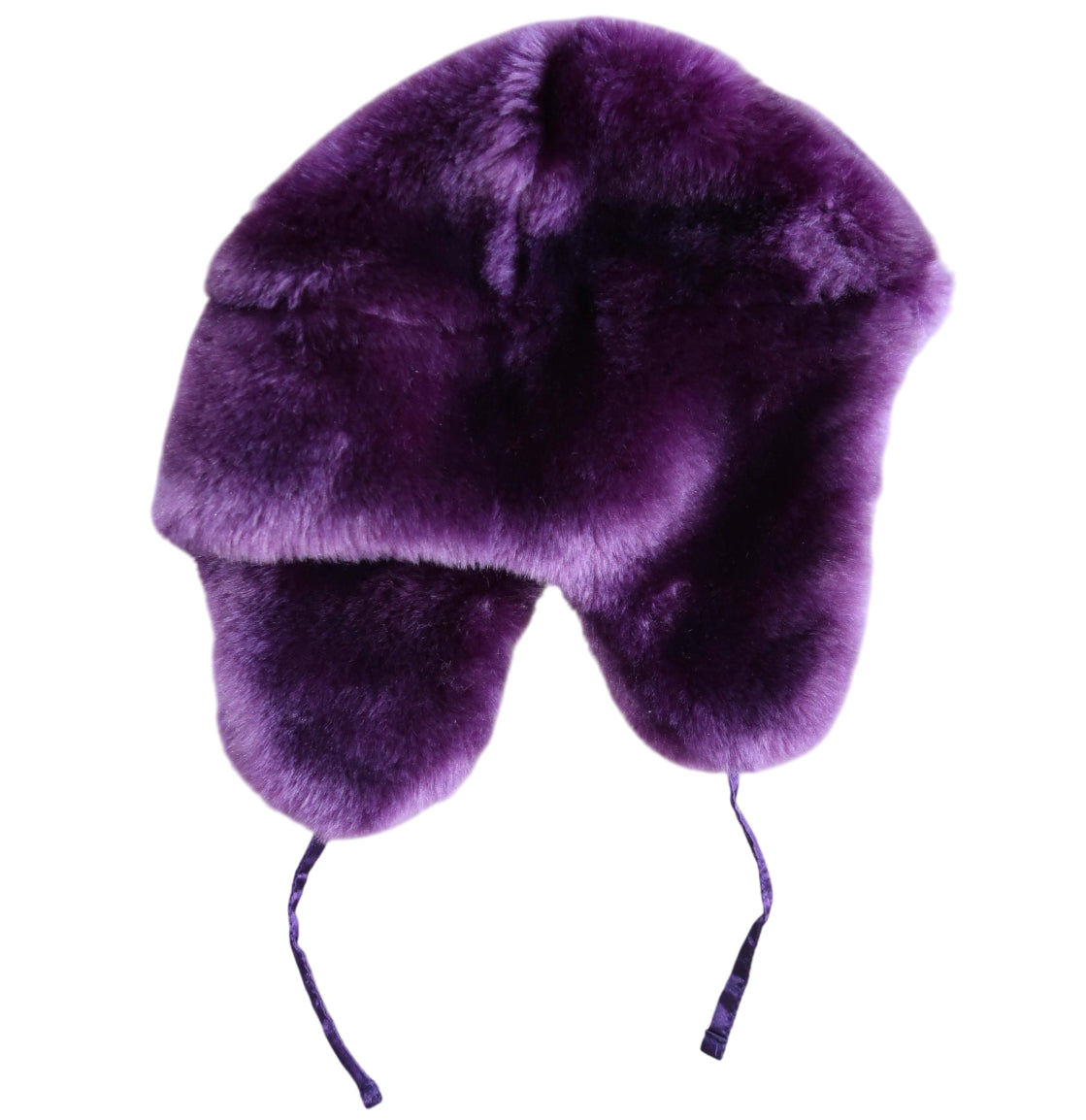 Diesel Aviator Ushanka Purple Fur Hat