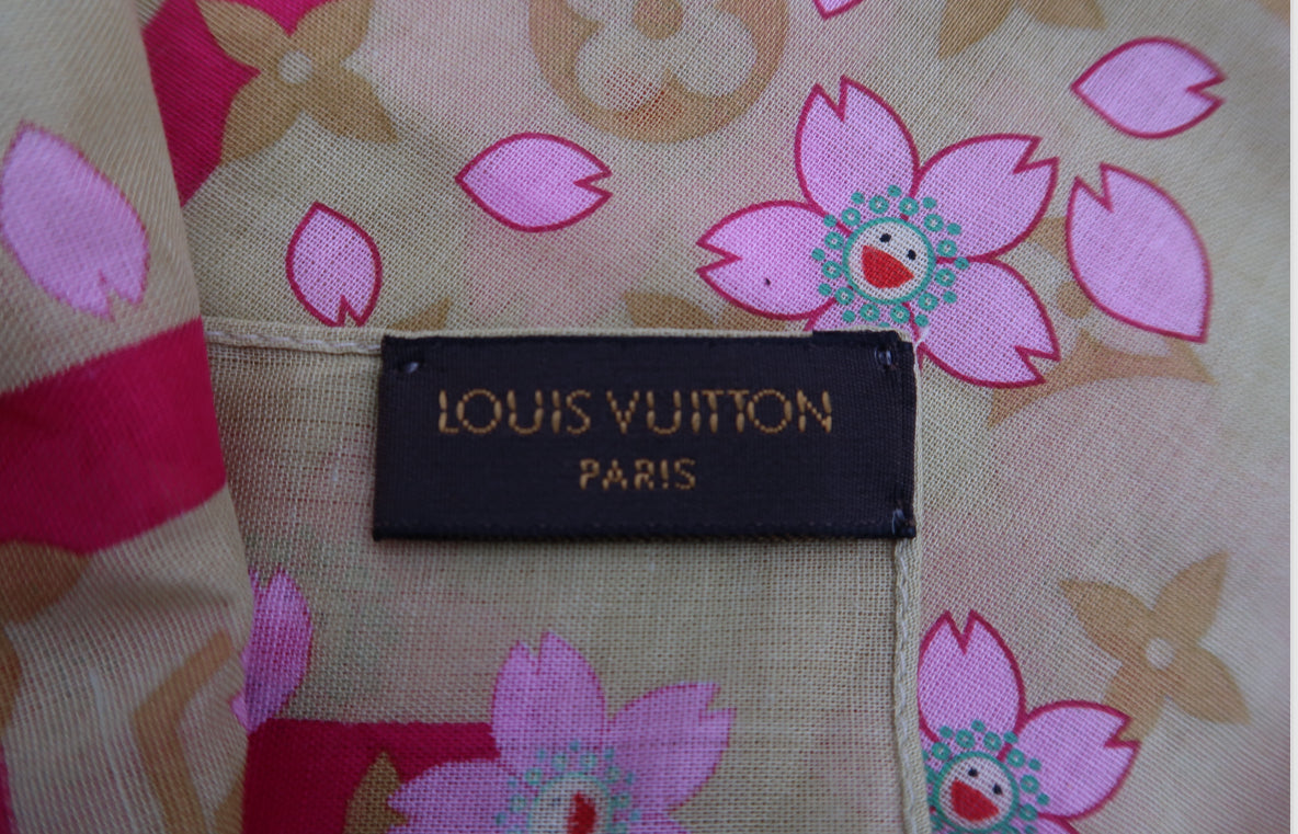 Louis Vuitton Takashi Murakami Cosmic Blossom Scarf