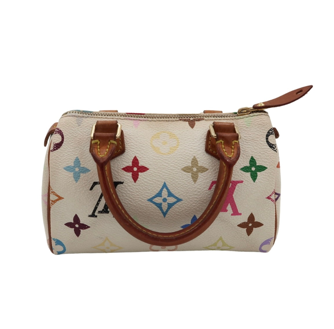 Louis Vuitton White Nano Speedy