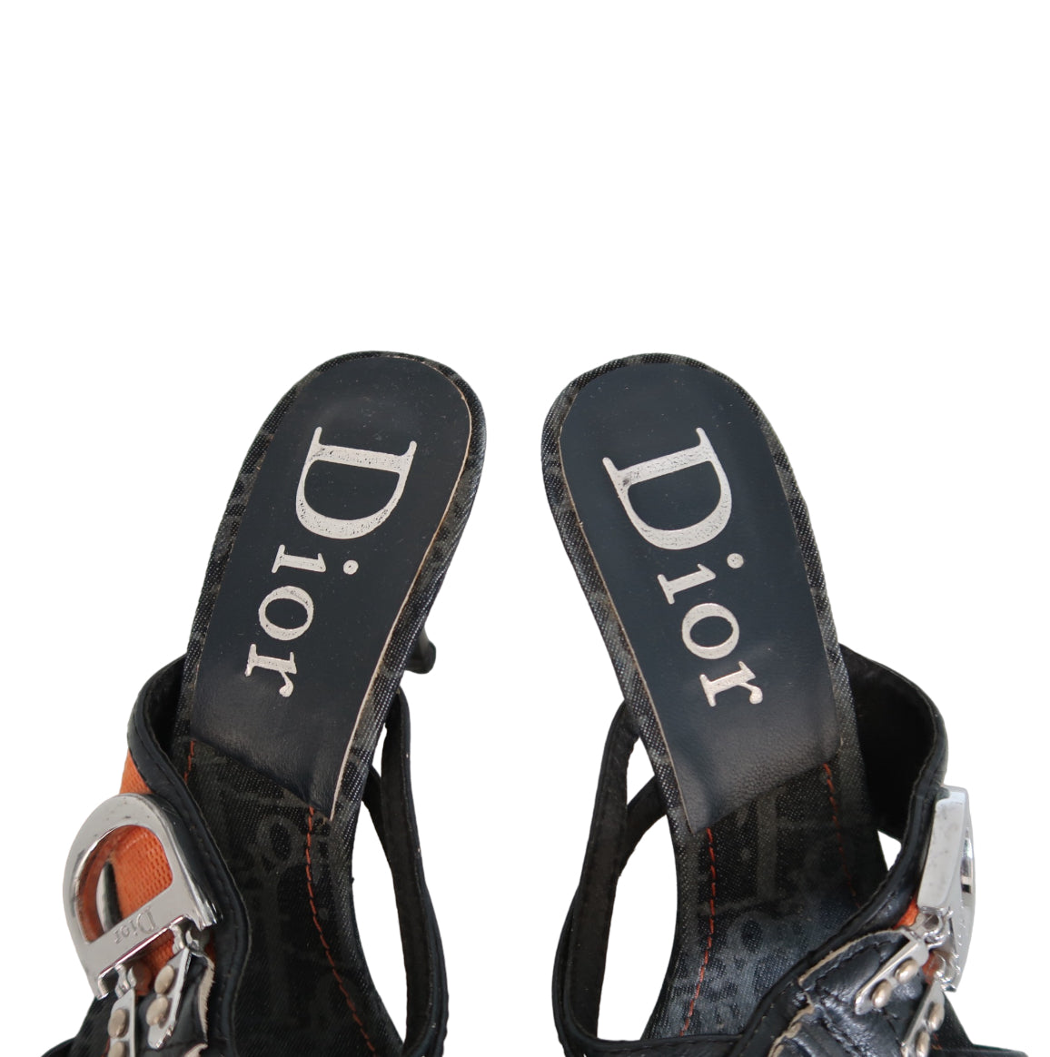 Christian Dior "Remove Before Flight"
Monogram Denim Heels
