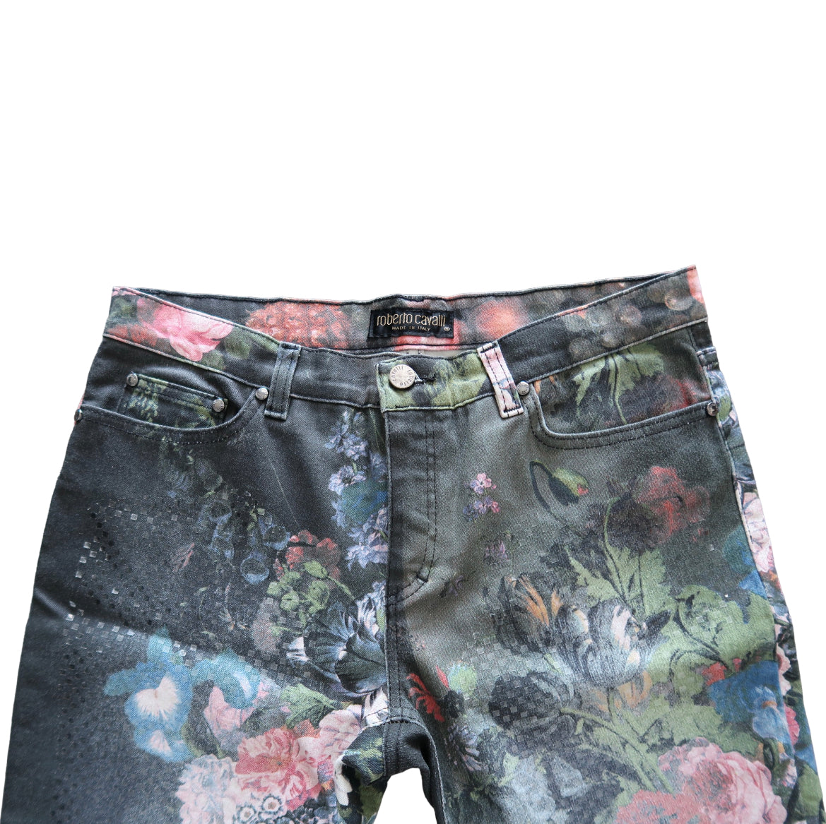 Roberto Cavalli Floral Print Pants