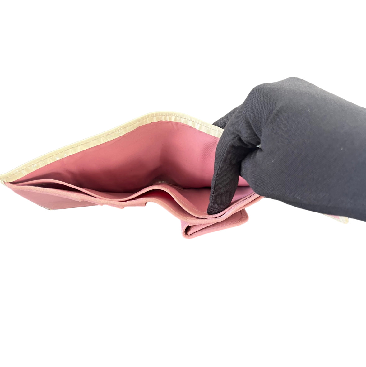 Christian Dior Diorissimo Pink Trotter Tri-fold Compact Wallet