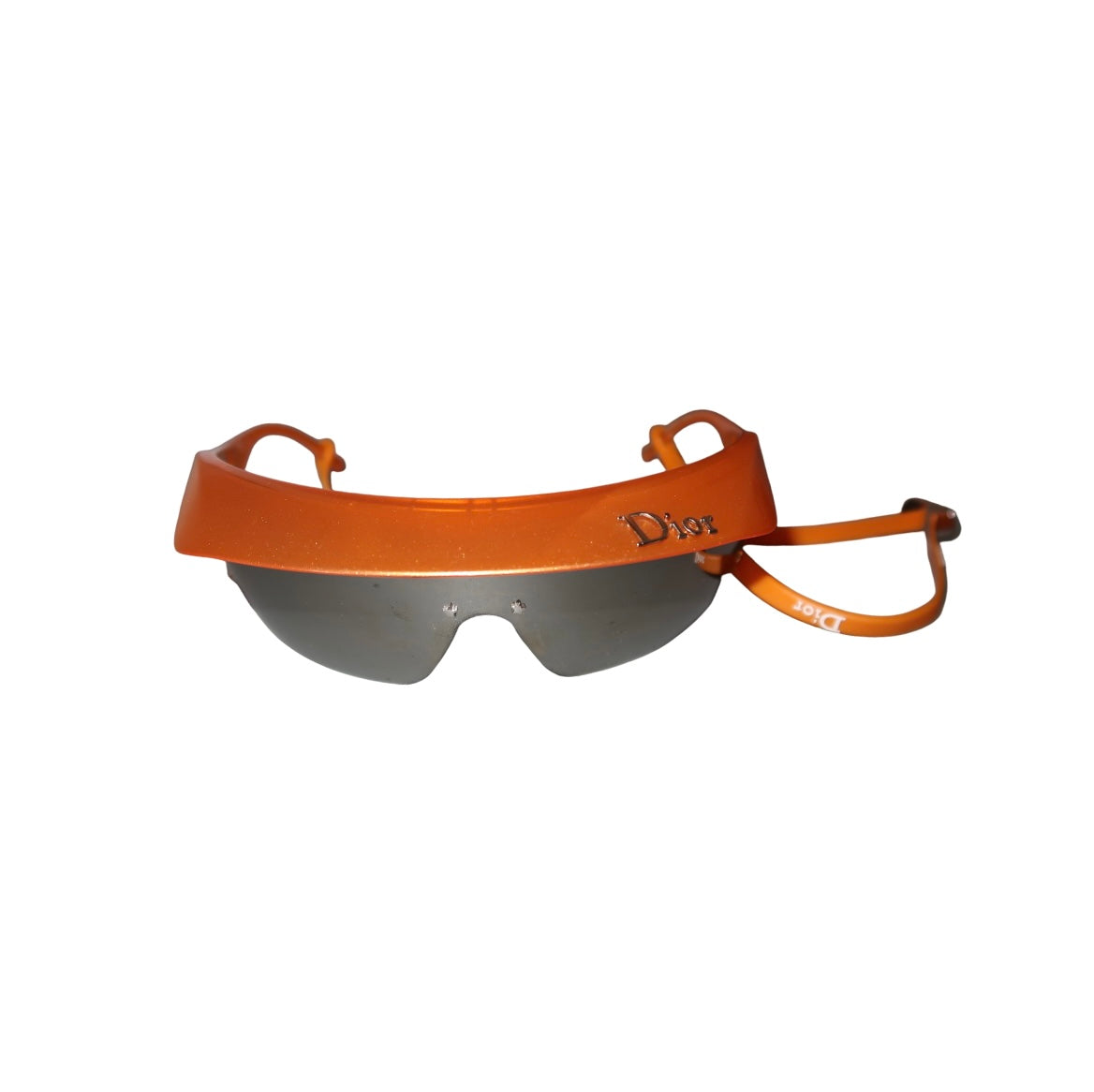 Christian Dior tangerine wrap with optional brim & strap sunglasses