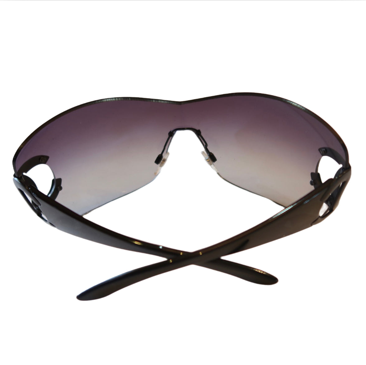Chanel Black Rimless CC Logo Sunglasses