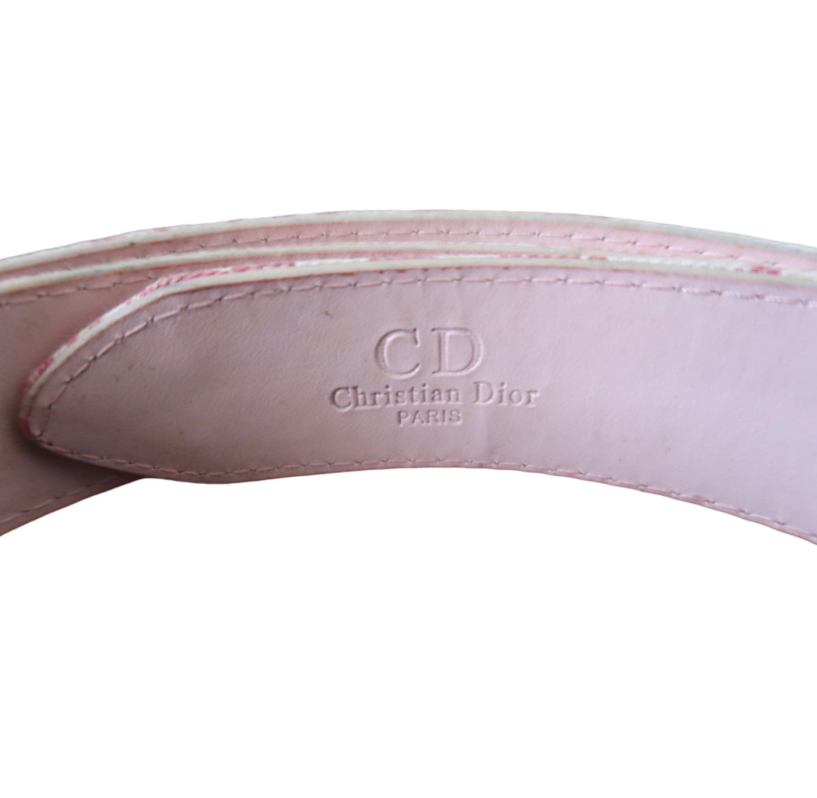 Vintage Pink Dior Monogram Belt