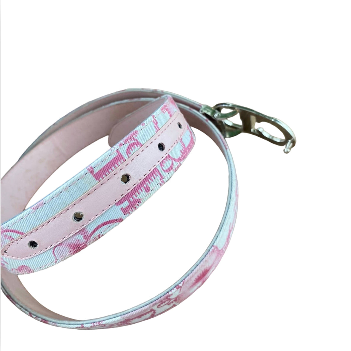 Vintage Pink Dior Monogram Belt