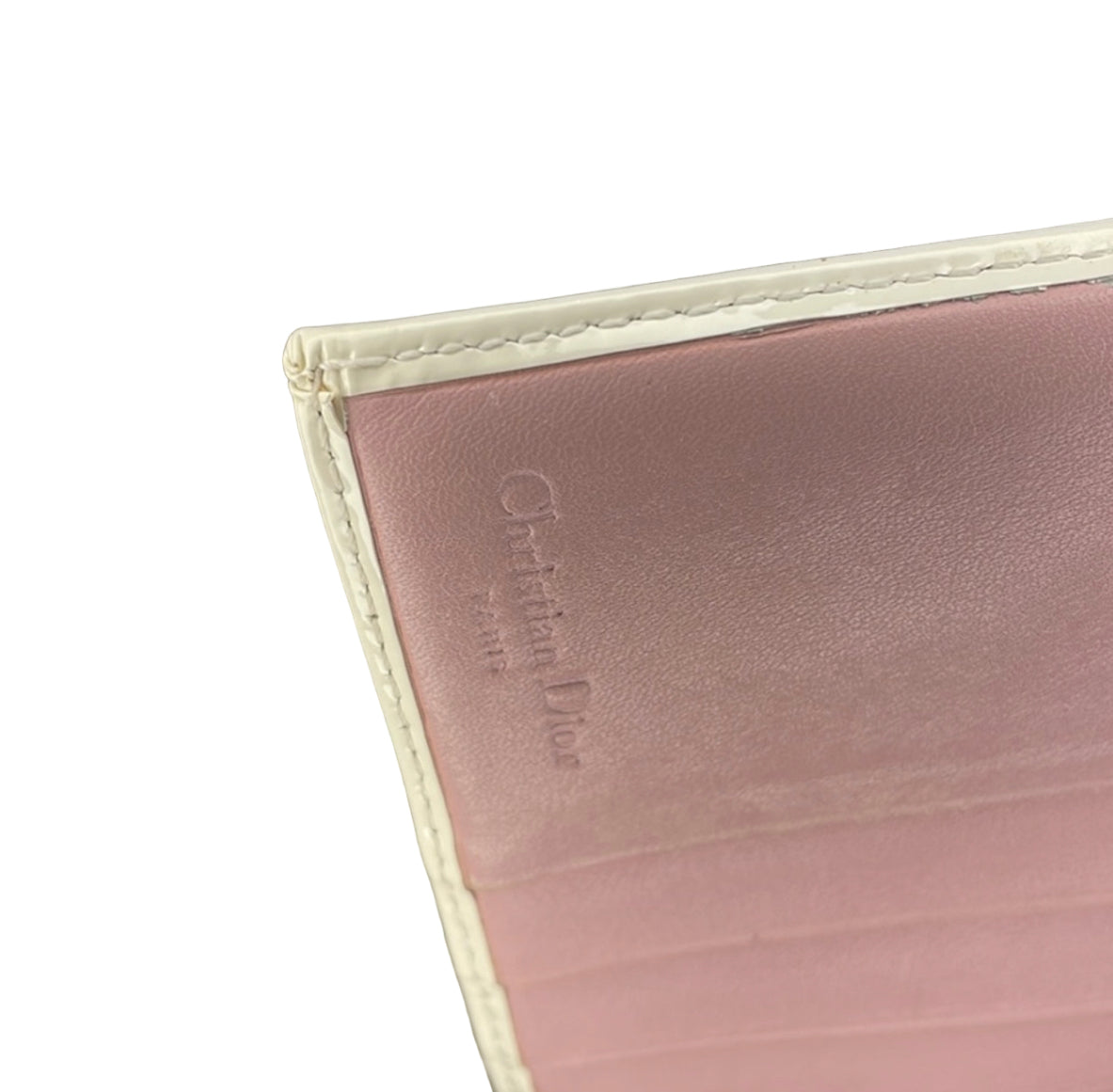 Christian Dior Diorissimo Pink Trotter Tri-fold Compact Wallet