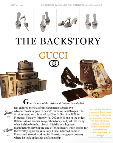 GUCCI BACKSTORY