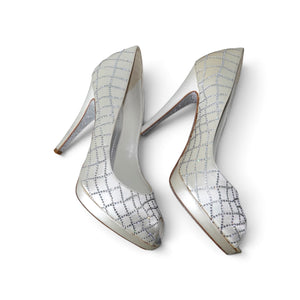 Rene Caovilla peep-toe Heels