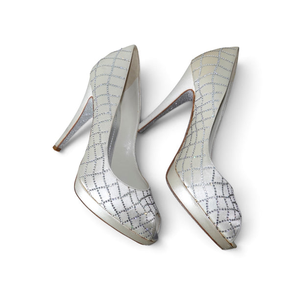 Rene Caovilla peep-toe Heels