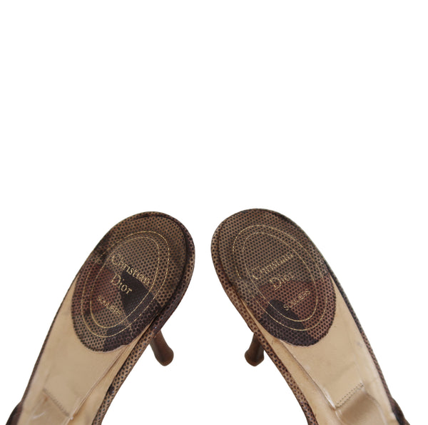 Christian Dior Camouflage Kitten Heels