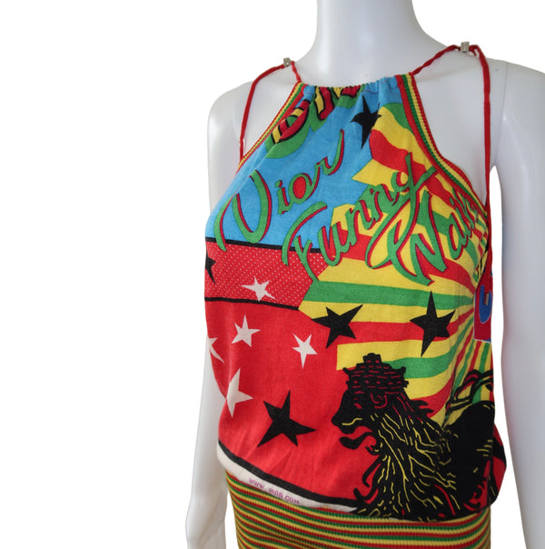 Christian Dior 2004 Rasta Mania Dress