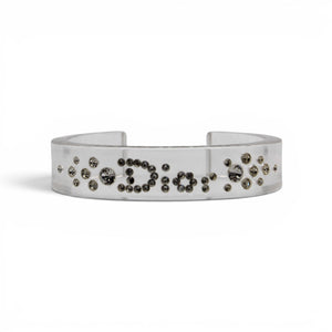 Christian Dior Lucite Cuff Bracelet