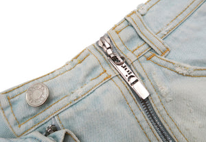 Christian Dior Hardcore Mini Denim Skirt by Galliano
