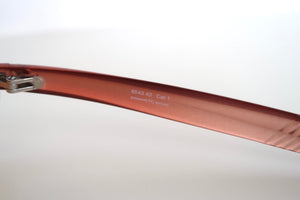 Thierry Mugler 2000s Transparent Metallic Orange Sunglasses