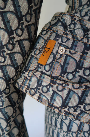 Christian Dior Trotter Monogram Jacket and Skirt Set