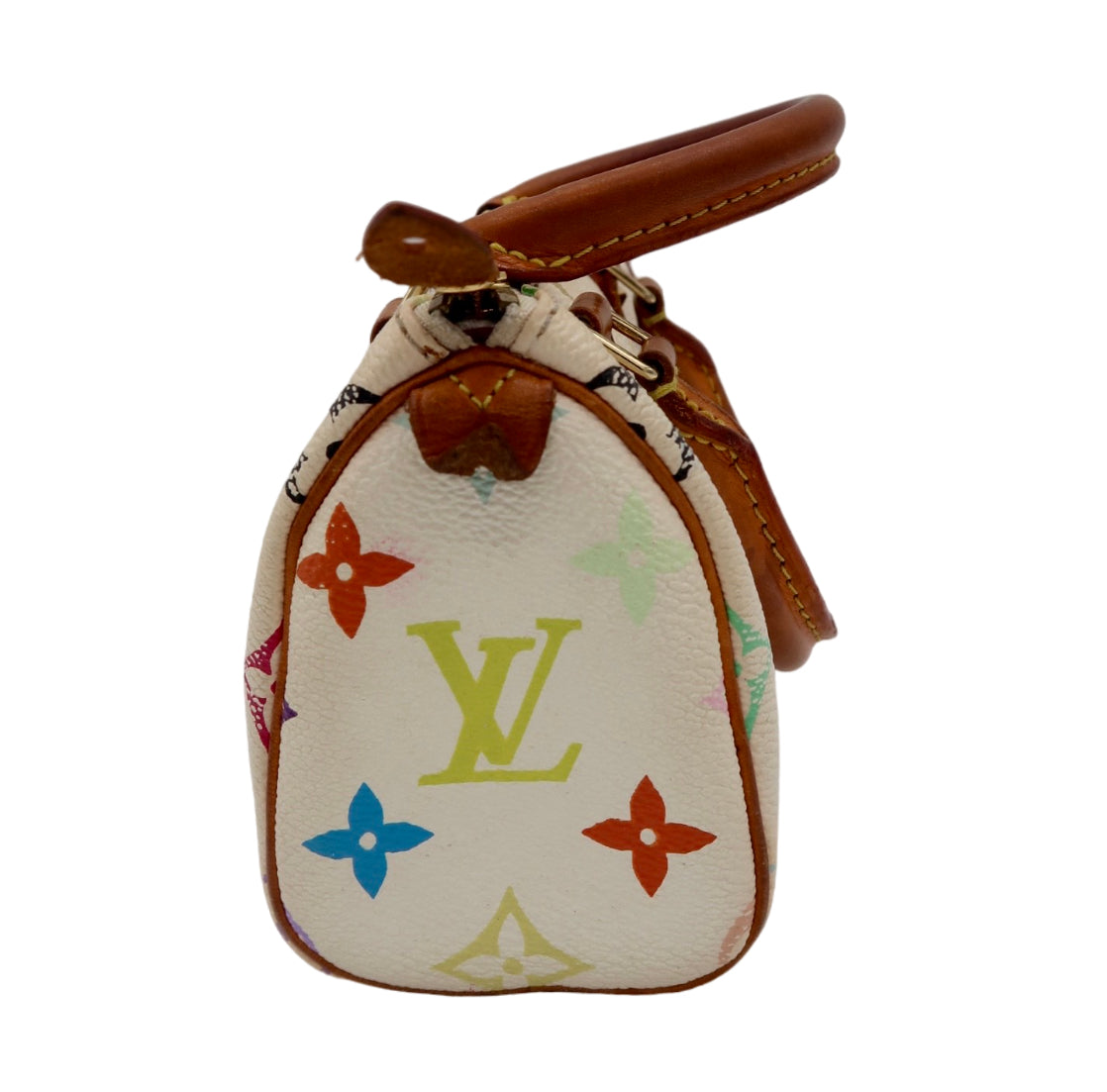 Louis Vuitton White Nano Speedy