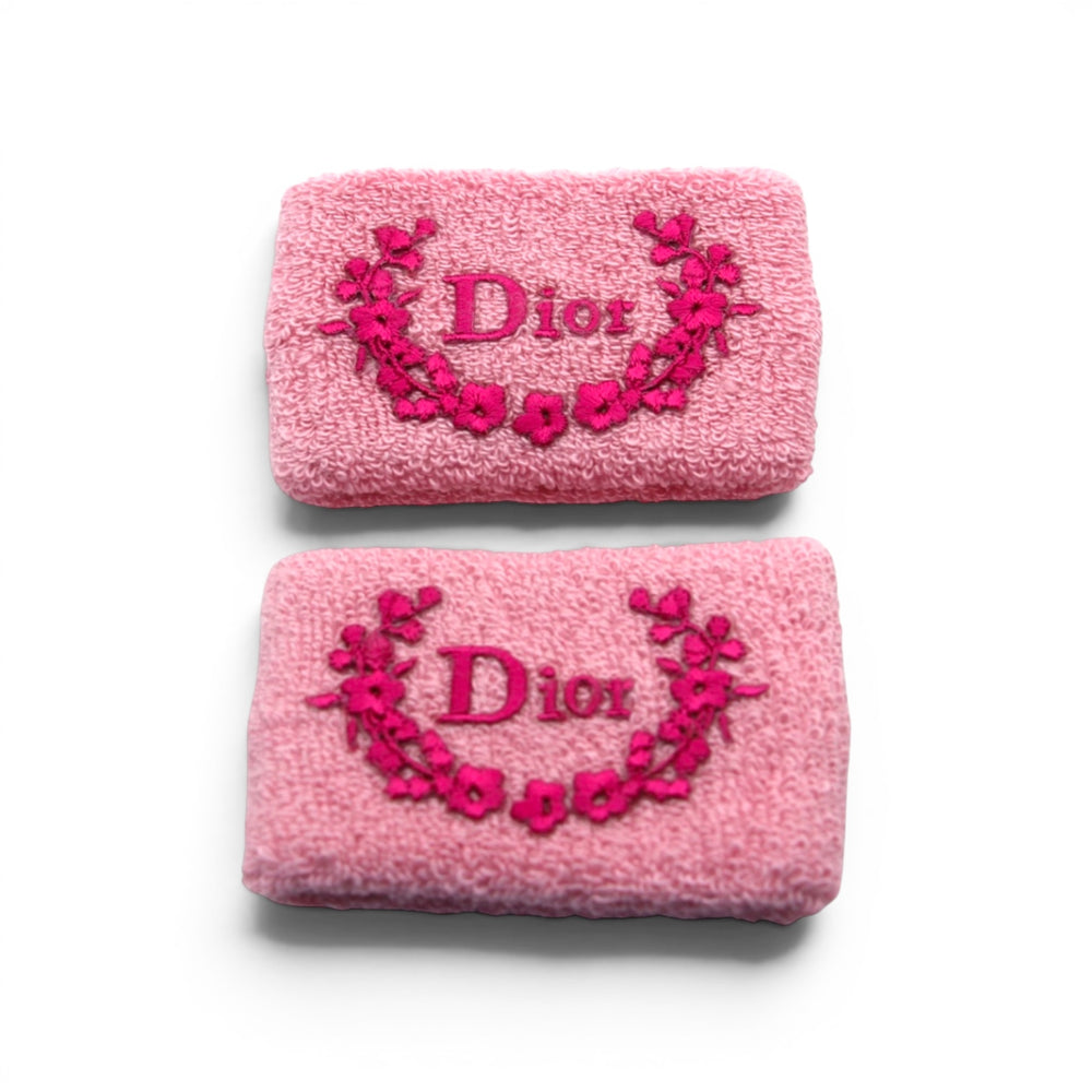 Christian Dior Terry Cloth Wristband Set