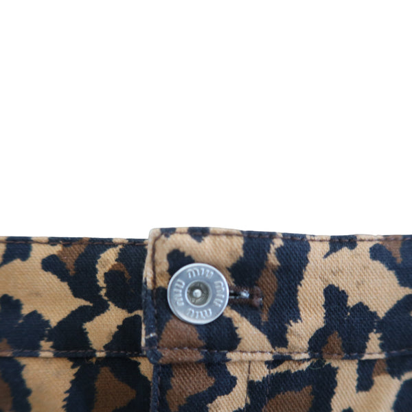 Miu Miu Leopard Mini Skirt