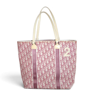 Christian Dior by John Galliano Pink Trotter Monogram Handbag