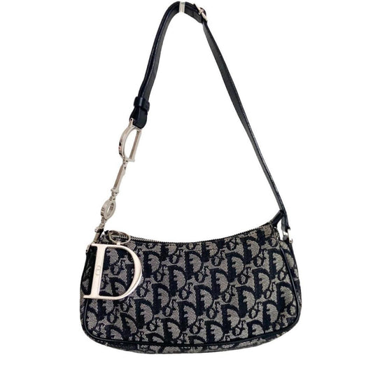 Christian Dior Charm Pochette Diorissimo Canvas Shoulder Bag