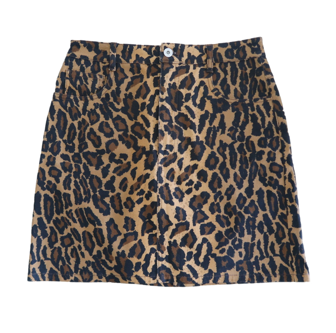 MIU MIU Leopard Mini Skirt